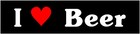 I love beer stickers, set of 2 beer vinyl decals