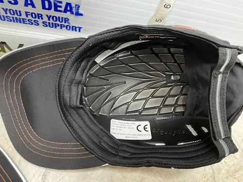 Ergodyne Skullerz 8950 Lot Of X 2 Standard Bump Cap Hard Hat Long Brim BLACK - Picture 5 of 12