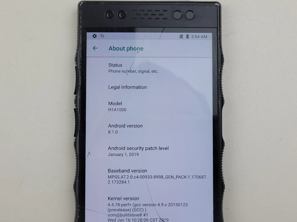 RED HYDROGEN One (H1A1000) 128GB (GSM Desbloqueado) Doble SIM - AGRIETADO - J5229 Foto 4 de 4