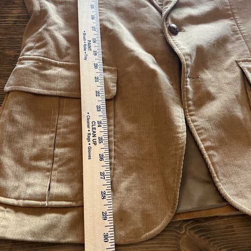Manteau de sport vintage Cambridge Classics Mervyns homme 42 chameau corduroy patch coude - Photo 6/20