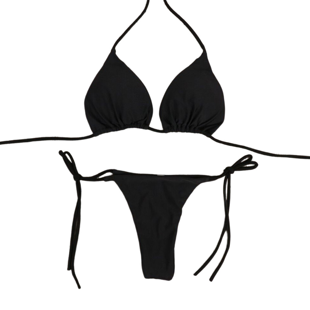Sexy Women Bikini Bandage Summer Swimwear Pool Parties Beachwear (black