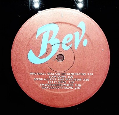 Bev Schmidgall Living Sound Tulsa Oklahoma Gospel Christian Vinyl