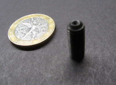25x M8 X 1.25 Cup Point Socket Set Screws – Black Oxide Steel, Hex Drive, Choose 8-16mm