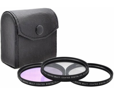 Xit 58mm 3-Piece Multi Coated Glass Filter Kit UV, CPL & FLD Filter NEW