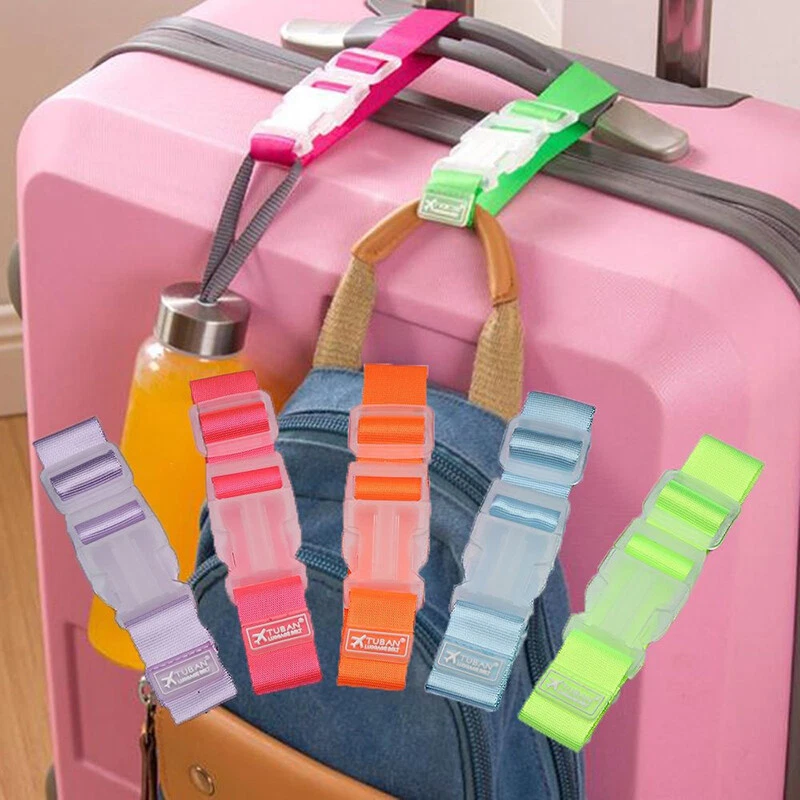 Adjustable Luggage Case Suitcase Straps Buckle Portable Hooks Protect Belt Strap - Image 2 of 4