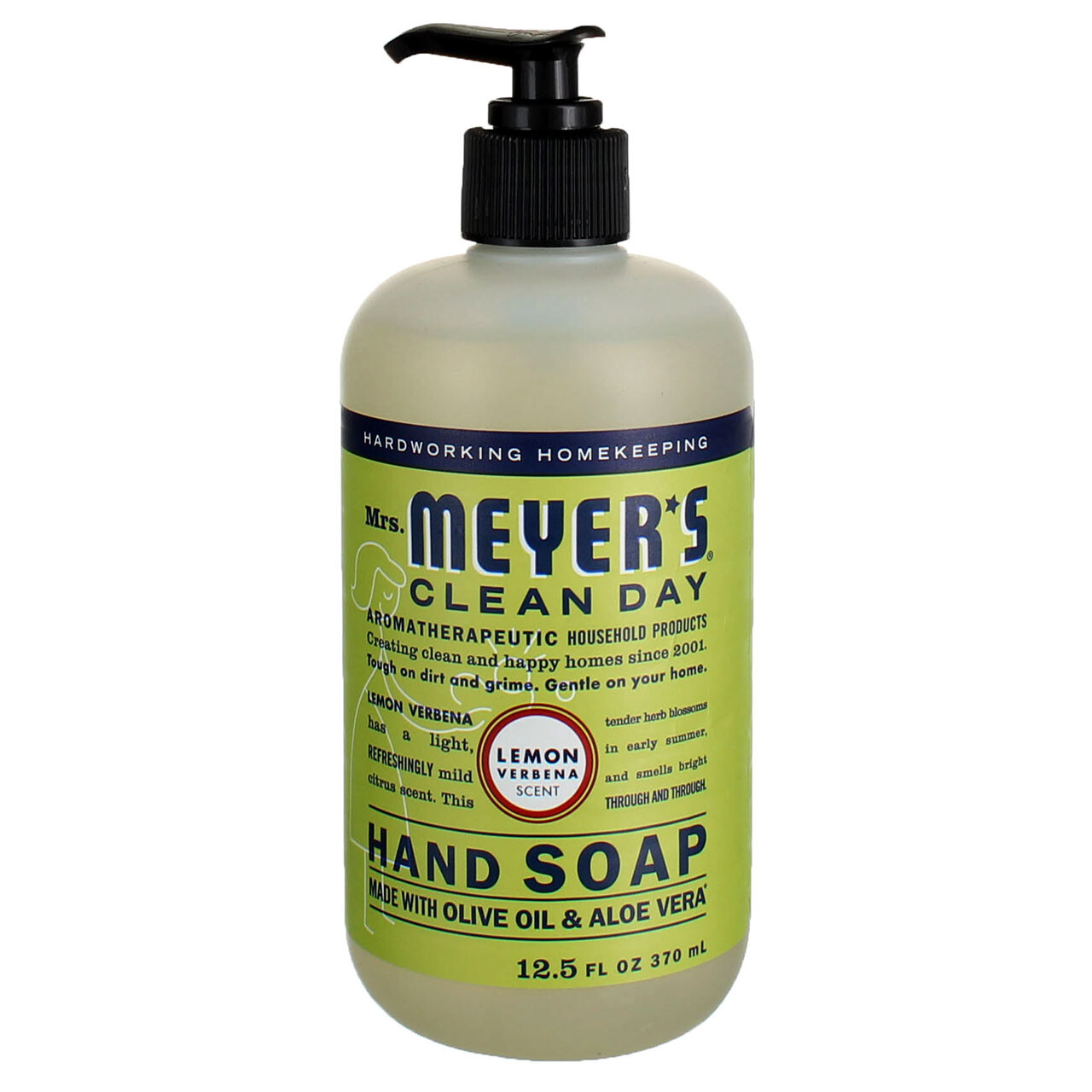 6 Pack Mrs. Meyer's Clean Day Hand Soap Liquid, Lemon Verbena, 12.5 fl oz