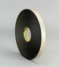 4496B-1inx36yd-1/16in thick Double Coated PE Foam Tape Black - Pack of 1 