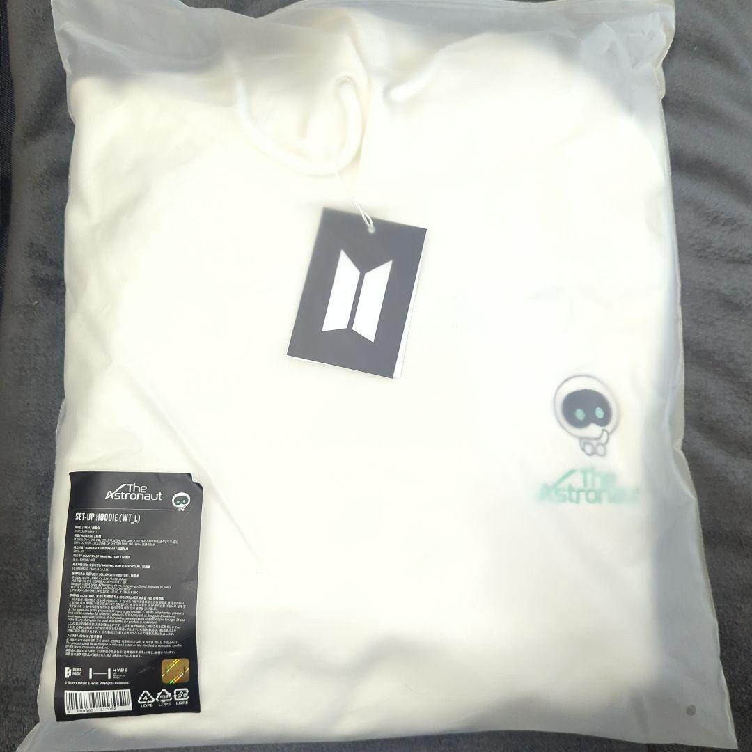 The Astronaut SET-UP HOODIE (WT_S) ホワイト The Astronaut]Set-Up Hoodie ウットくん ジンくん BTS JIN