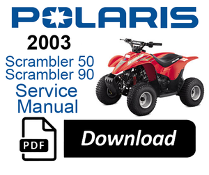 2003 Polaris Scrambler 50 & 90 Sportsman 90 Predator 90 Service Manual