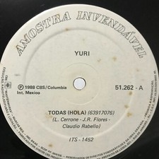 Yuri Mexico 1988 Brazil Press Rare Single – Female Pop Singer Vinyl Record