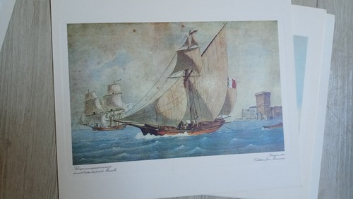 Lot 6 CARTES DE VOEUX "LA SOCIETE MARSEILLAISE DE CREDIT" 32x27 papier gaufré - Imagen 6 de 9