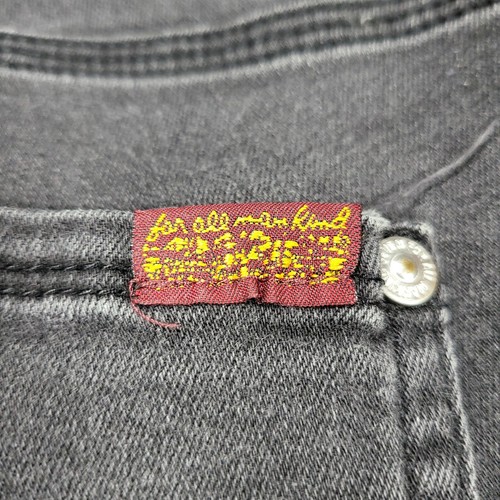 7 For All Mankind Slimmy Jeans Youth Boys 16 Black Cotton Mid Rise Denim Pockets - Picture 21 of 23