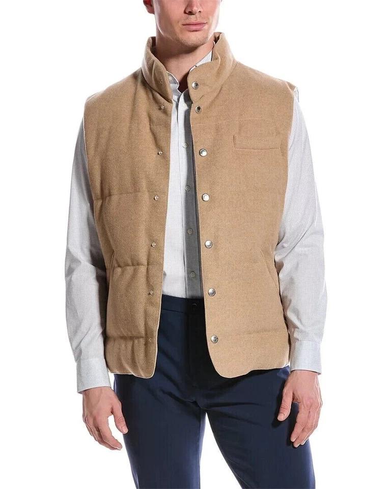 Brunello Cucinelli Virgin 羊毛/羊绒/羽绒背心 - 全新 $3495 零售 — 第 2/4 张图片