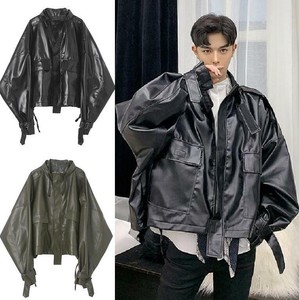 men's oversized leather jacket