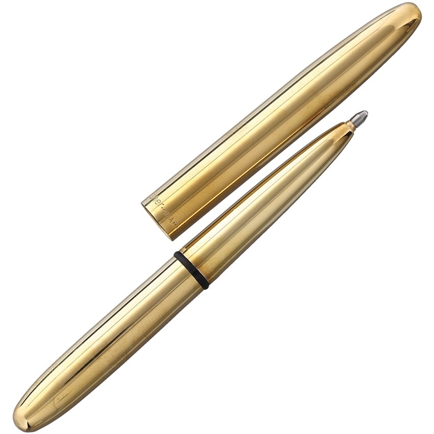 Fisher Space Pen Bullet Brass Writes Upside Down Any Angle Grease