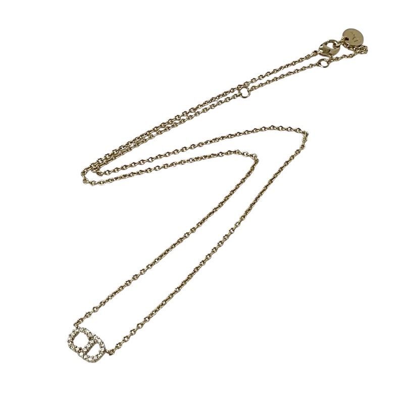 【Christian Dior】★COLLIER CLAIR D LUNE CHRISTIAN DIOR Metal Crystal Pearl Clair D Lune Necklace