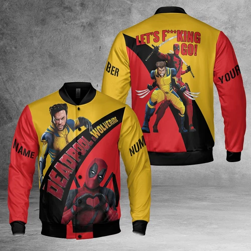 Personalized Deadpool And Wolverine Let's F*cking Deadpool 3 Superheroes Jacket - product listing photo