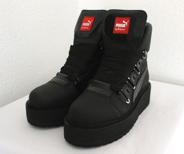 fenty sneaker boot black