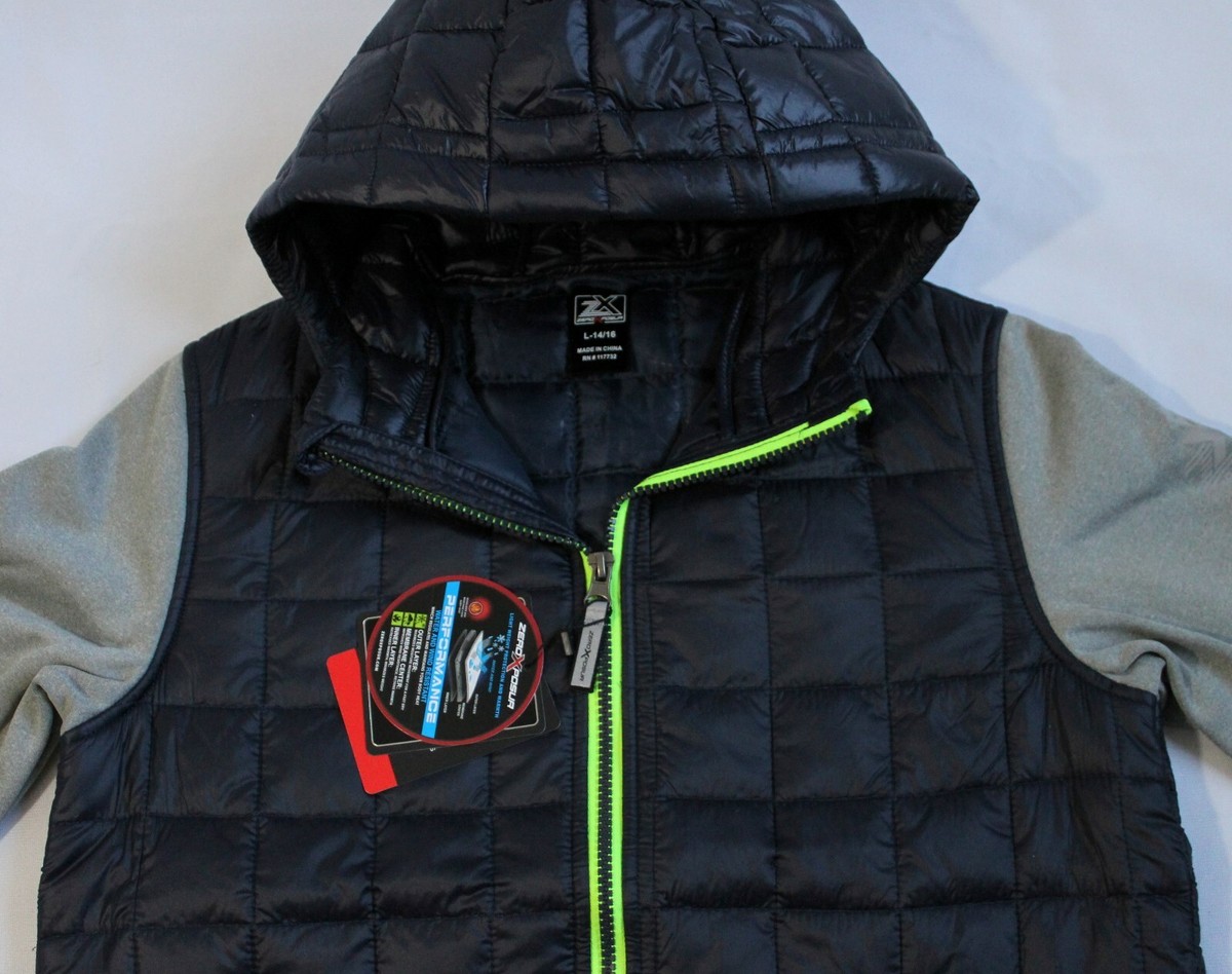 ZeroXposur Boys L 14-16 Snug Hybrid Water Resistant Jacket