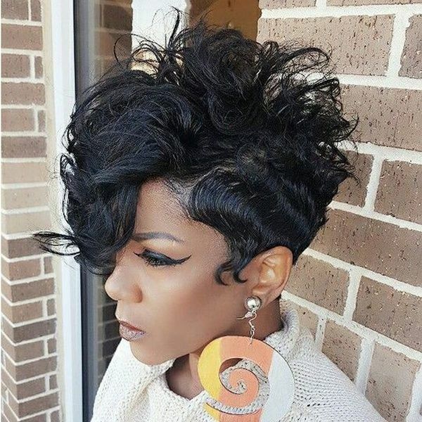 Fashion Short Synthetic Wig Short Black Wigs With Bangs  display picture 1