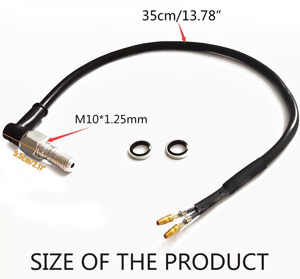 Interruptor Banjo M10x1.25 Interruptor De Presión De Luz De Freno Para Honda Crf250x Tipo Banjo Hidr O 500169