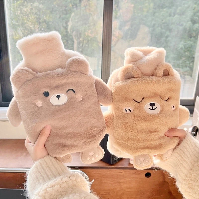 Kawaii Plush Hot Water Bottle Hand Warmer Bag for Women Period Pain Relief - Image 2 of 4
