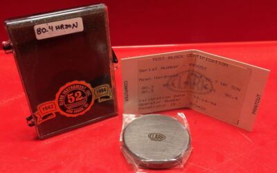Rockwell Hardness Test Block X:80.4-HR:30N/R:0.7 