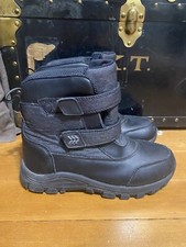 ALL IN MOTION Kids GIRLS/BOYS Winter Snow BOOTS Target Black Leather-Size 5