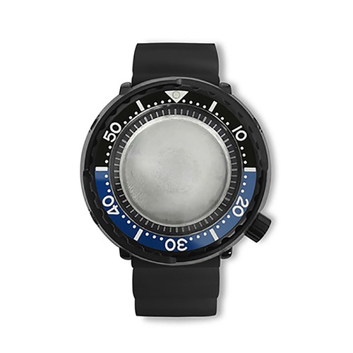For NH35/NH36 Watch Movement PVD 45MM Black Case Inner Shadow Black Rubber Strap - Picture 22 of 25