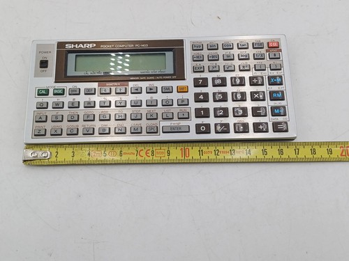 Calculatrice SHARP PC-1403 pocket computer rare vintage made in Japan - Photo 23/24