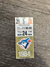 1984 Pearson Cup Ticket 05/24/1984 Blue Jays Expos Toronto Wins 6-5 in 13 Inn