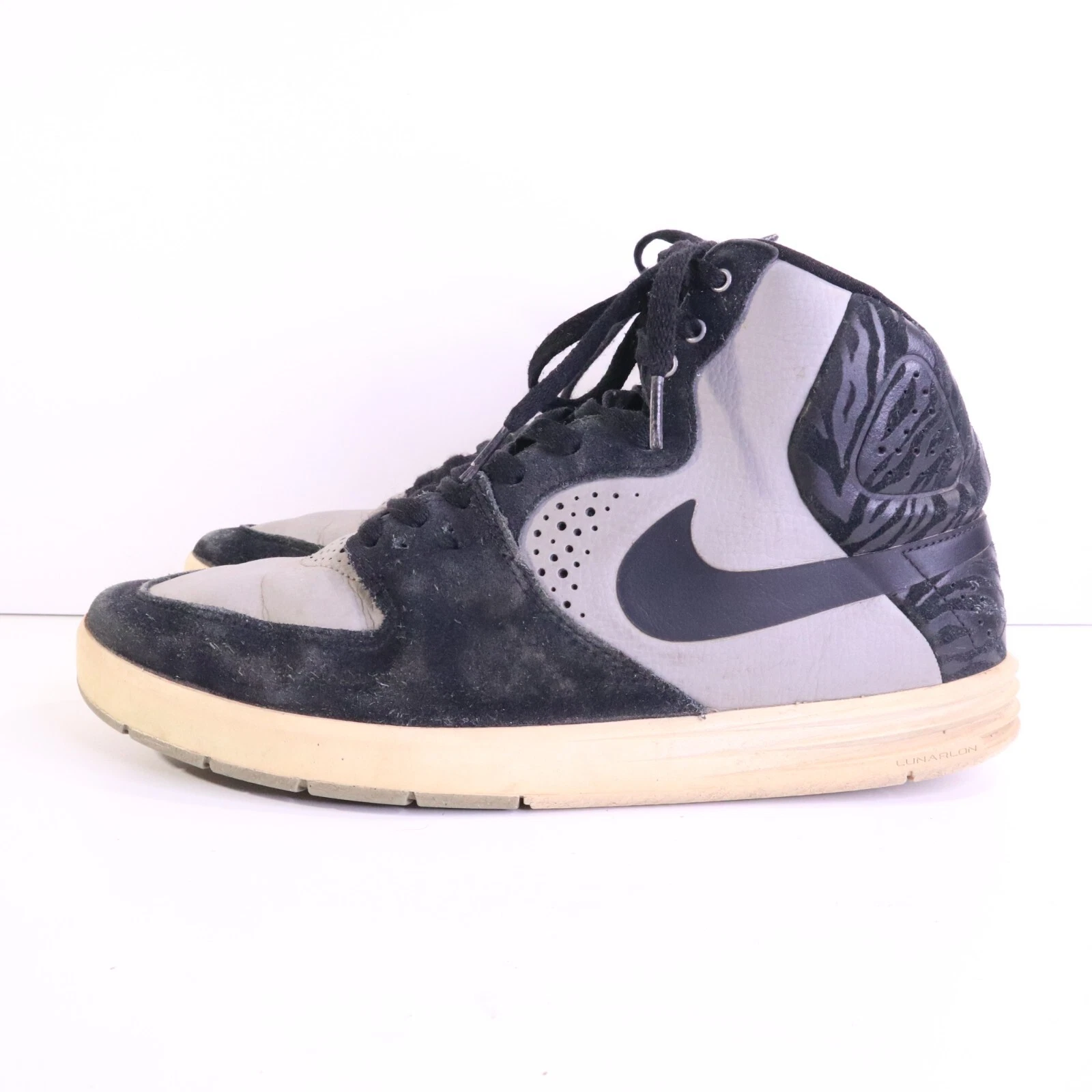 Nike SB Paul Rodriguez 7 sneakers alte nere medie grigie 616355 001 taglia US 9 5