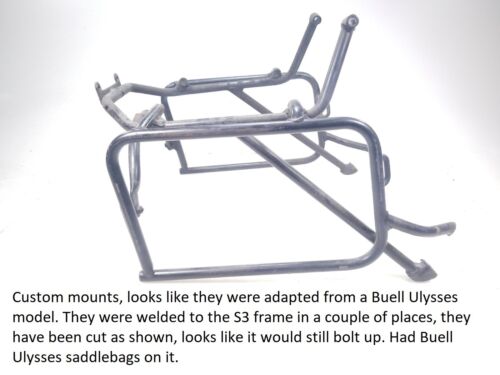 00 Buell S3 M2 X1 S1 Thunderbolt Left & Right Saddlebag Mount Brackets SEE NOTES - Picture 2 of 12