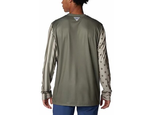 Columbia Men's Terminal Tackle PFG Americana Long Sleeve Shirt - Picture 3 of 5