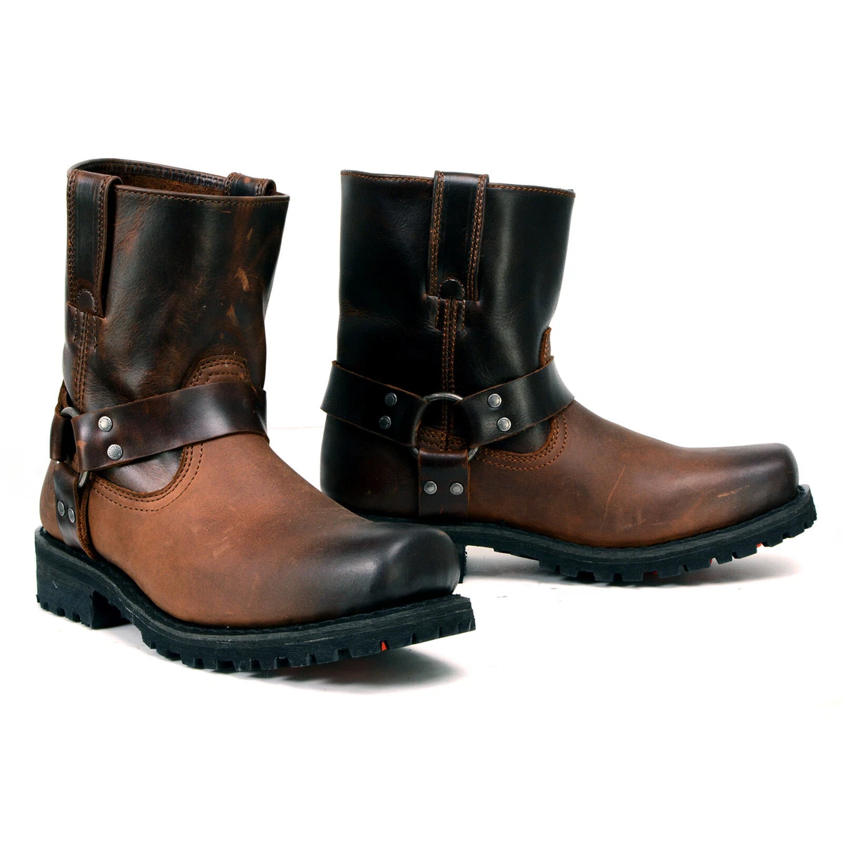 Boots Homme Confort Imperméable Cuir Marron