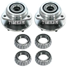NEW Front and Rear Wheel Bearings & Hubs Kit Timken For Jeep Comanche RWD 90-92