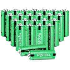 24x Solar Rechargeable Battery 1.2v 2/3AAA Size 400mAh NiMH Batteries Button Top