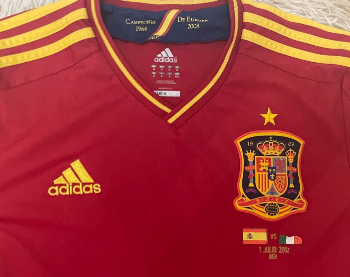 adidas アディダス ロシア代表 ユーロ 2012 ユニフォーム Spain & Italy Euro 2012 Final 01 July Kiev Football Shirt