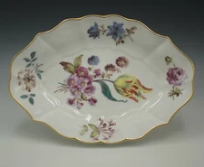 LENOX SMITHSONIAN 1987 MEISSEN STAND XVII CENTURY REPLICA BOWL DRESDEN FLOWERS