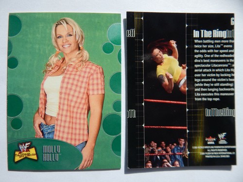 2001 Fleer WWF Ultimate Diva Collection #55 Molly Holly ERROR Miscut Misprint RC - Picture 1 of 7