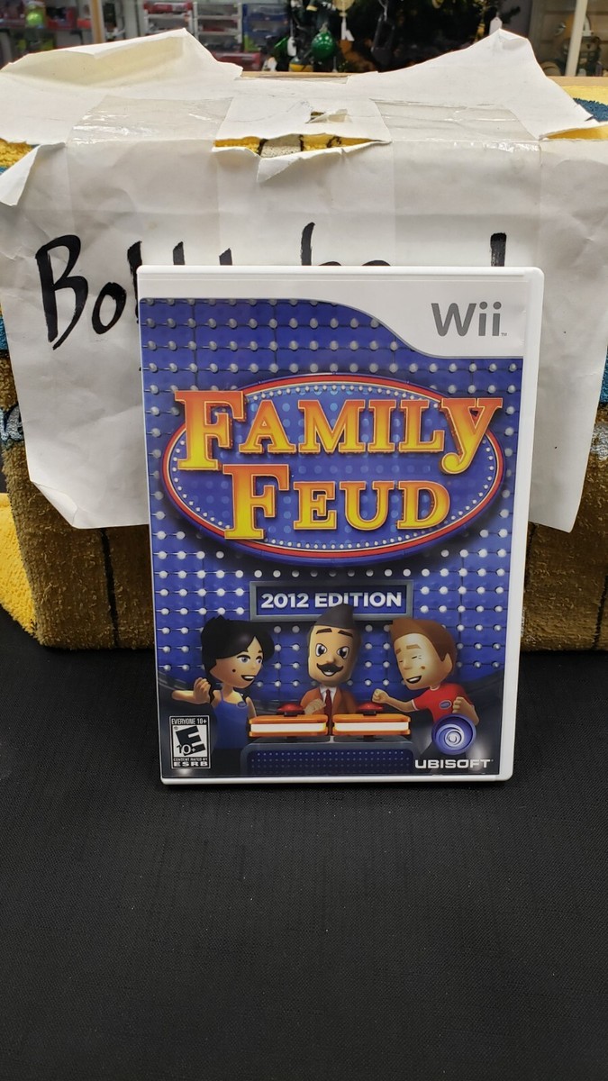 CIB FAMILY FEUD 2012 EDITION NINTENDO WII VIDEO GAME COMPLETE IN