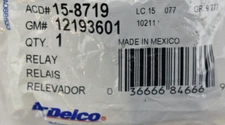 NEW OEM AcDelco 15-8719 / GM 12193601 Multi-Purpose Relay 5 Pin