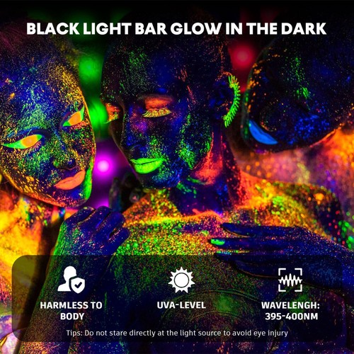 LED UV Black Light Bar Fixture Ultraviolet Blacklight Lamp Strip Party Club - Picture 15 of 16
