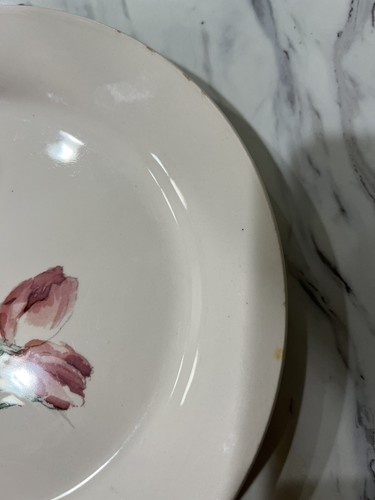 Pier 1 Imports Floral Tulip Ironstone 9" Salad Plate Set Of 3 Retired - Picture 5 of 6