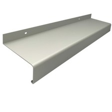 ALUMINIUM FENSTERBANK AUSSEN- ALU FENSTERBRETT SILBER EV1 AUSLADUNG 50-380 mm
