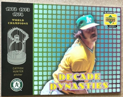 CATFISH HUNTER UD DECADE 1970's DECADE DYNASTIES Card #D4 NM-MT Condition
