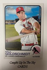 2022 Topps Heritage Paul Goldschmidt 1973 Topps Oversized Box Topper Cardinals