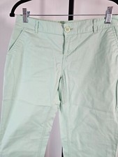 The Limited Women Regular Pants Slash Pockets-Green-SZ 4