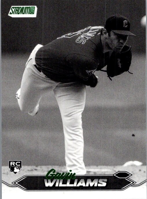 Gavin Williams 2024 Topps Stadium Club #251 BLACK & WHITE RC Cleveland Guardians