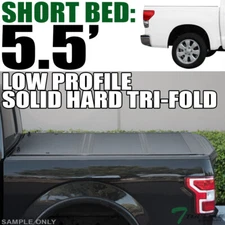 Topline For 2007-2016 Tundra 5.5 Ft Bed Low Profile Hard Tri Fold Tonneau Cover